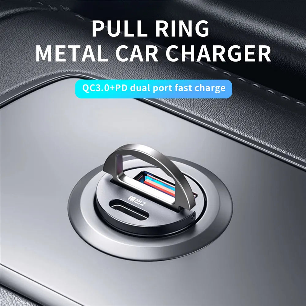 100W/200W QC3.0 PD Mini Car Charger 12-24V Lighter Fast Charging Car USB Type C Charger for Xiaomi Samsung Huawei iPhone Power - Image 6