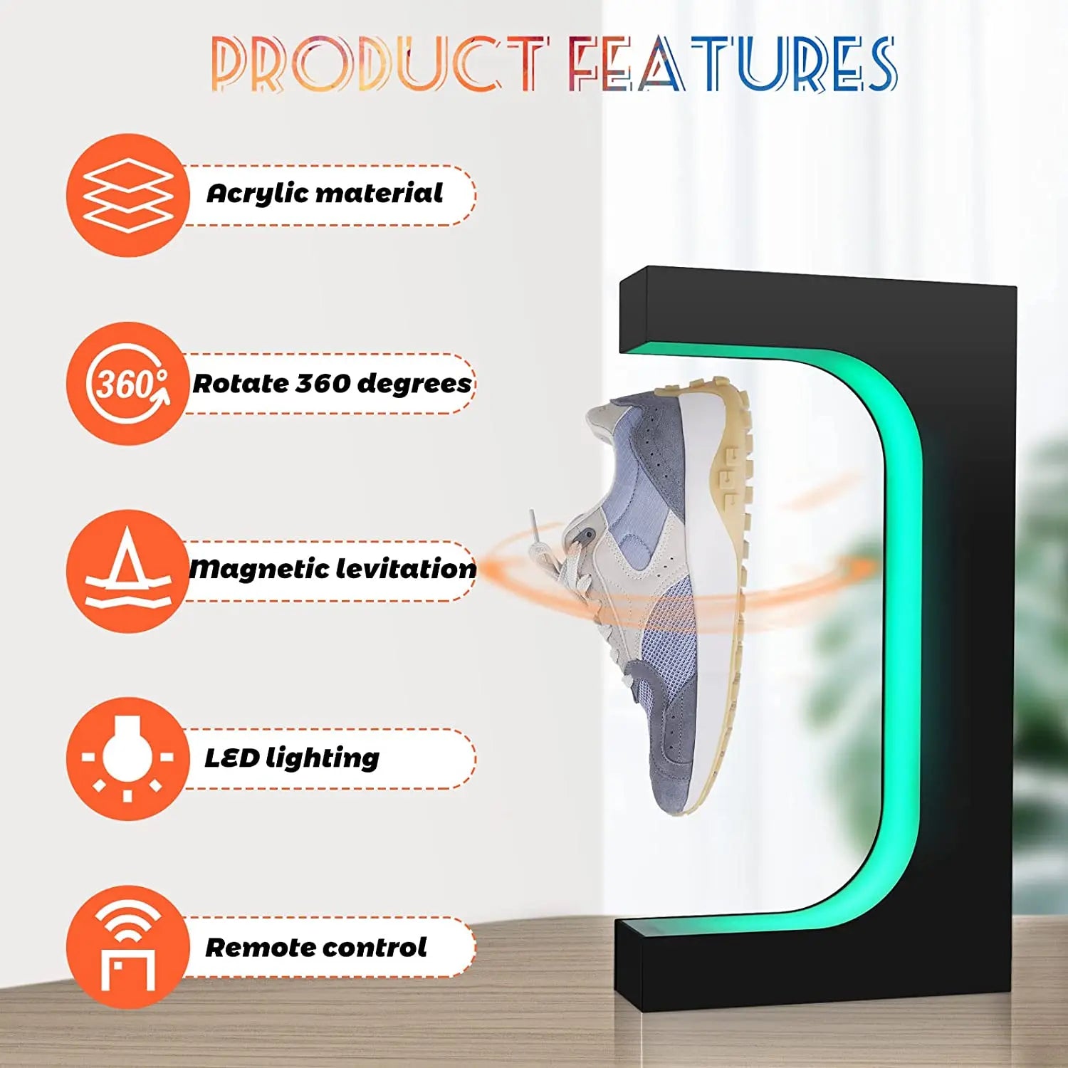 220V Levitating Shoe Display Stand Floating Sneaker Stand Magnetic Sneaker Stand Holder for Shoes Collectors Storewindow - Image 5