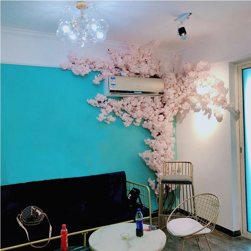 Artificial Cherry Blossom Tree Set Flower Branches and Dead Vine DIY Wedding Party Arch Decoration Home Festival Wall Decoration - Image 7