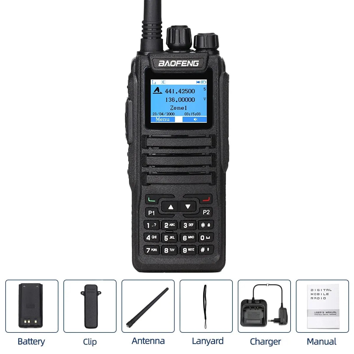 Baofeng DMR DM 1701 Digital Walkie Talkie Dual Mode Analog Two Way Radio Open GD77 Dual Time Slot Tier 1+2 Ham Radio DR 1801 - Image 2