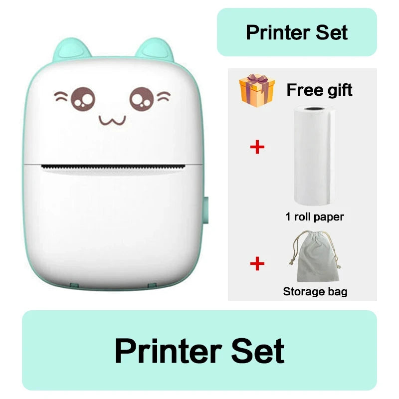 Mini Thermal Printer Wireless BT 200dpi Label Photo Memo Wrong Question Printing Tag Bluetooth Printer USB Cable Portable - Image 18