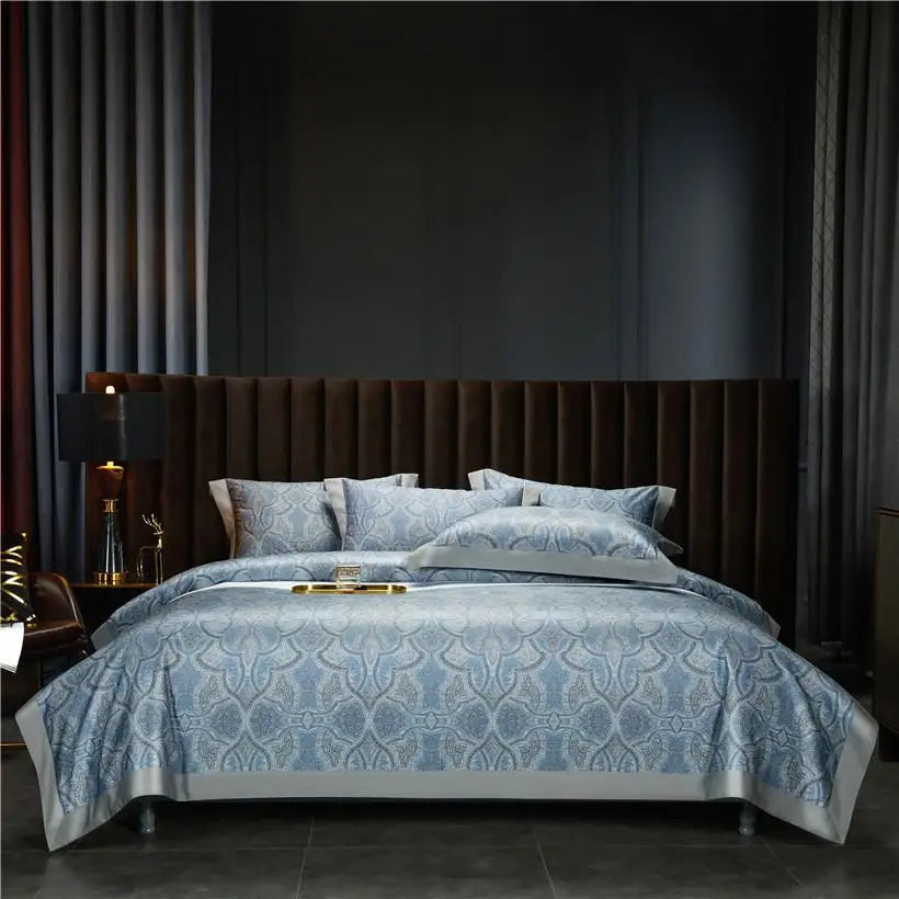 Vintage Brown Chocolate Boho Duvet Cover Set Queen King 4Pcs Luxury 1000TC Egyptian Cotton Soft Bedding Bed Sheet Pillowcases - Image 4