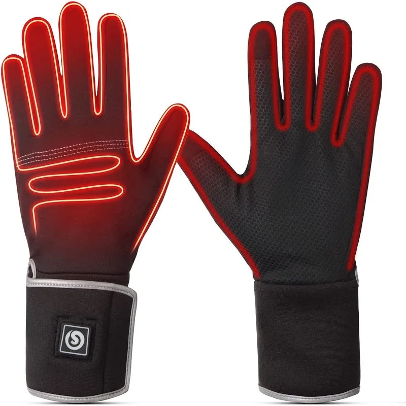 Winter Heated Gloves Liner Rechargeable Electric Guantes Invierno Termicos Hombre Moto Luvas Women Men Bicycle Driving Fishing - Image 6